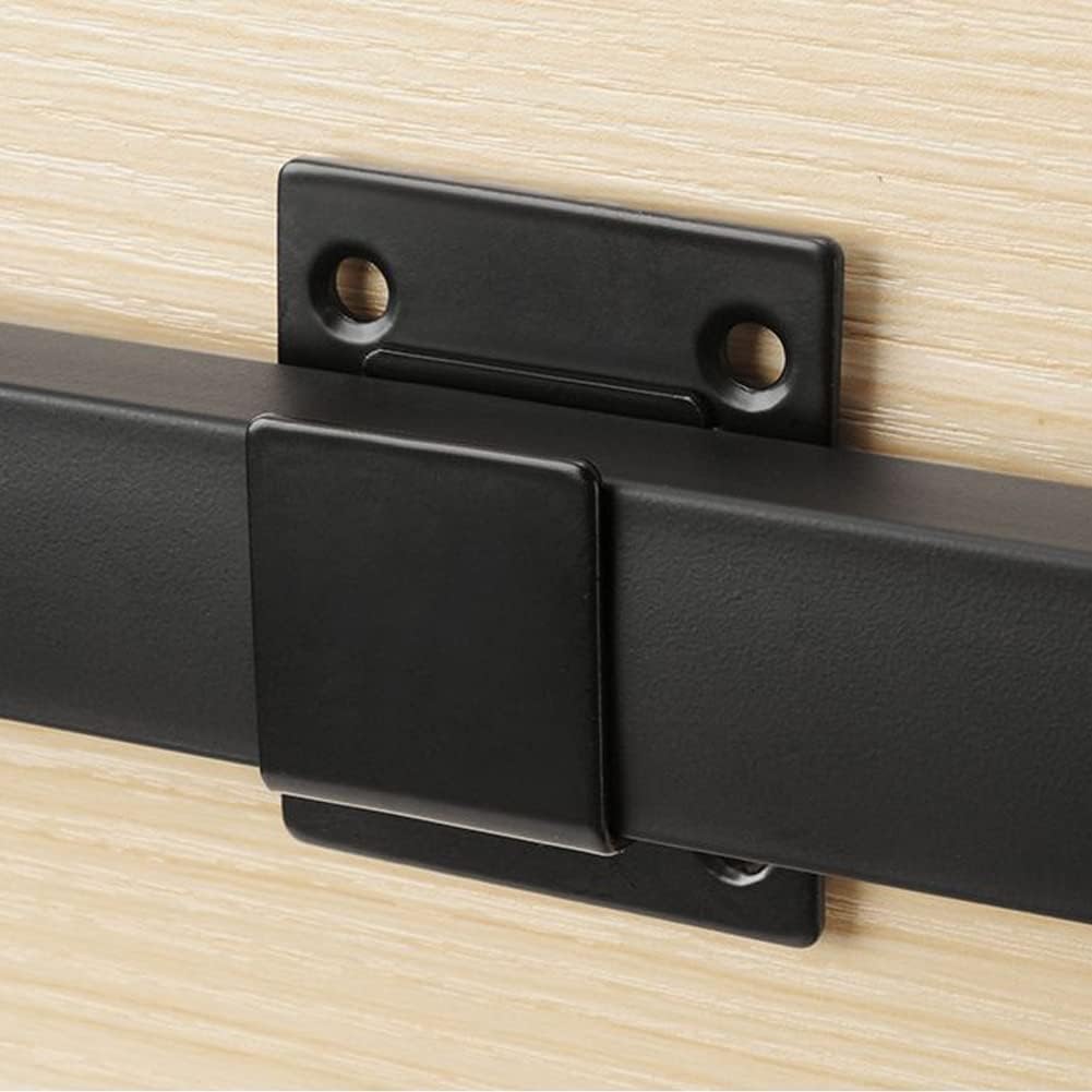 Heavy Duty Wall Hook Hanger 4Pcs Steel Heavy Duty Shelf Bracket Upper Wall Square Pipe Bracket-Upper Wall Cross Beam Shelf- for Furniture Wood Cabinets Shelves (Black)