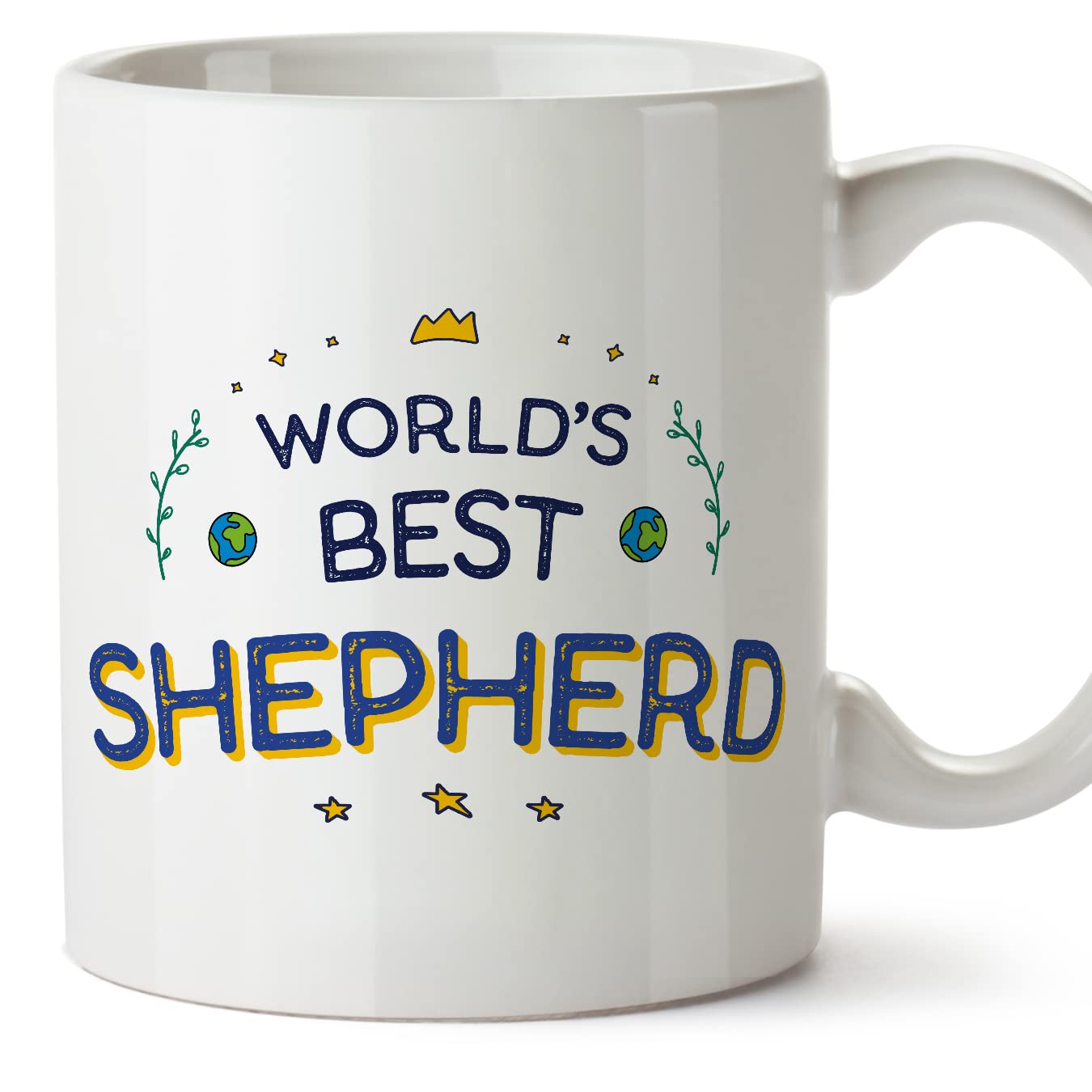 MUGFFINS Shepherd Man Mug - in English - World's Best - Funny Gift for Colleagues - Ceramic 11oz Mug โ image 1
