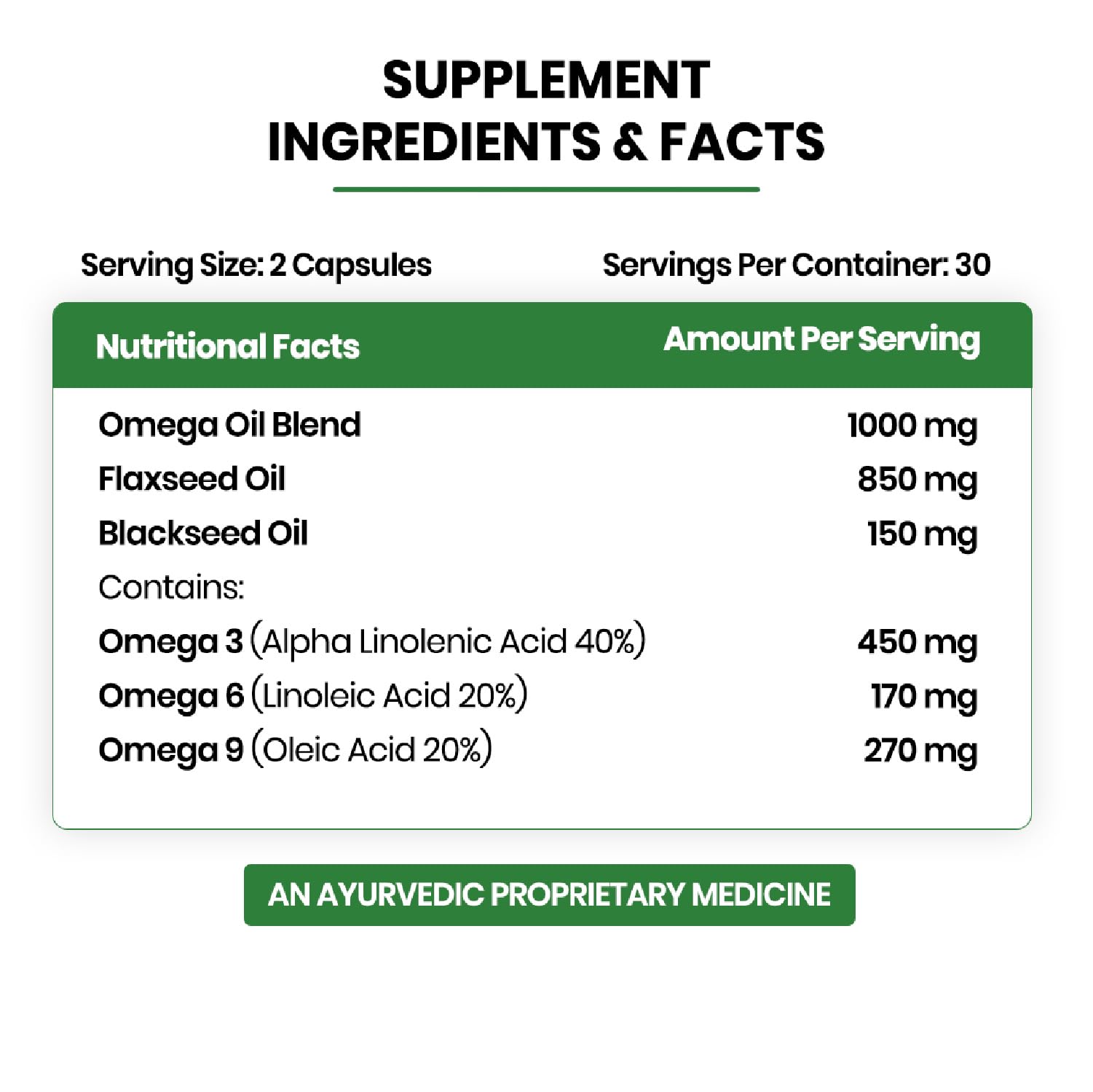 Vlado's Himalayan Organics Omega 3 6 9-2000mg/Serving I Vegetarian Omega 3 Supplement I Support Muscle,Bone,Heart & Skin - No Burps, No Fish Oil Used Capsules for Men & Women- 60 Capsules