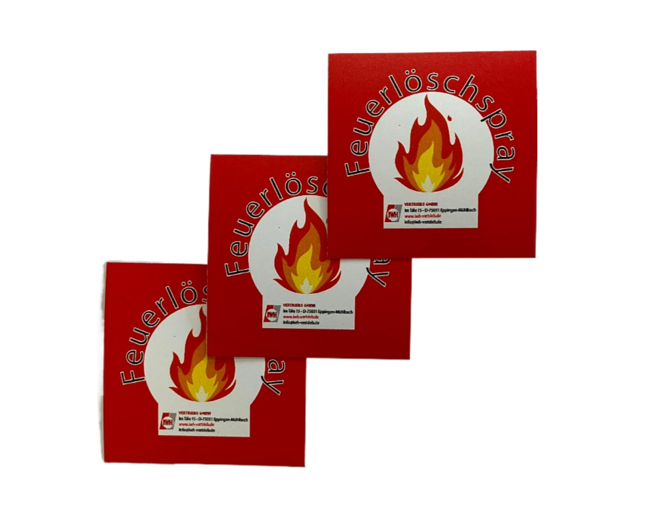 IWH Spray extincteur STOPFIRE A+F – Extincteur à mousse idéal pour le camping, la voiture, la maison et les loisirs | Petit spray extincteur idéal pour les déplacements | Contenu : 3 x 750 ml ; – Avec