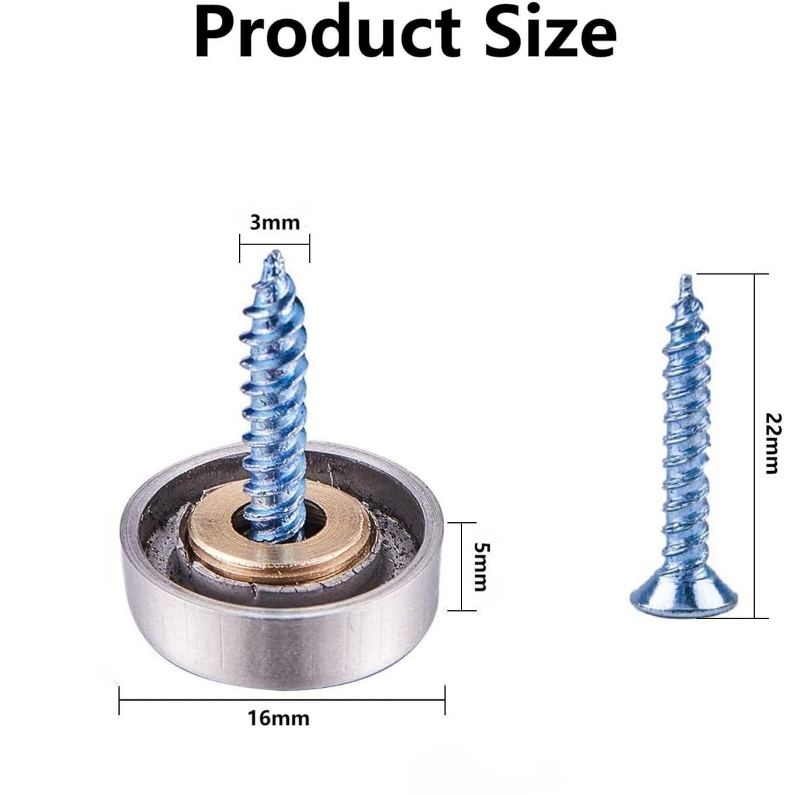 Stainless Steel Screw Caps - 20 Pack -2