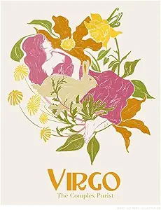 ArtDirect Jlr Virgo Unframed Art Print Giclee Poster by Rome, Jenny Liz - Ready for Framing with Customization Sizes 8x10, 11x14, 16x20, 24x30, 36x45, and 48x60 Inches