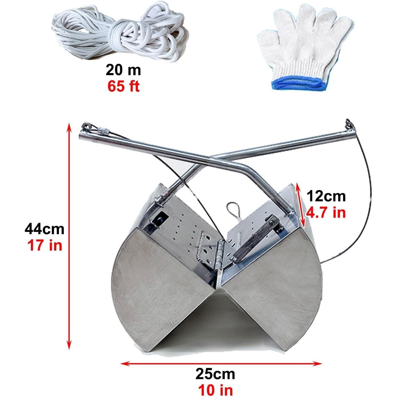 Campionatore di fanghi, benna a benna in acciaio inox, efficiente strumento di campionamento del fango e del fondo del lago con uscita per test ambientali su fiumi, stagni e laghi