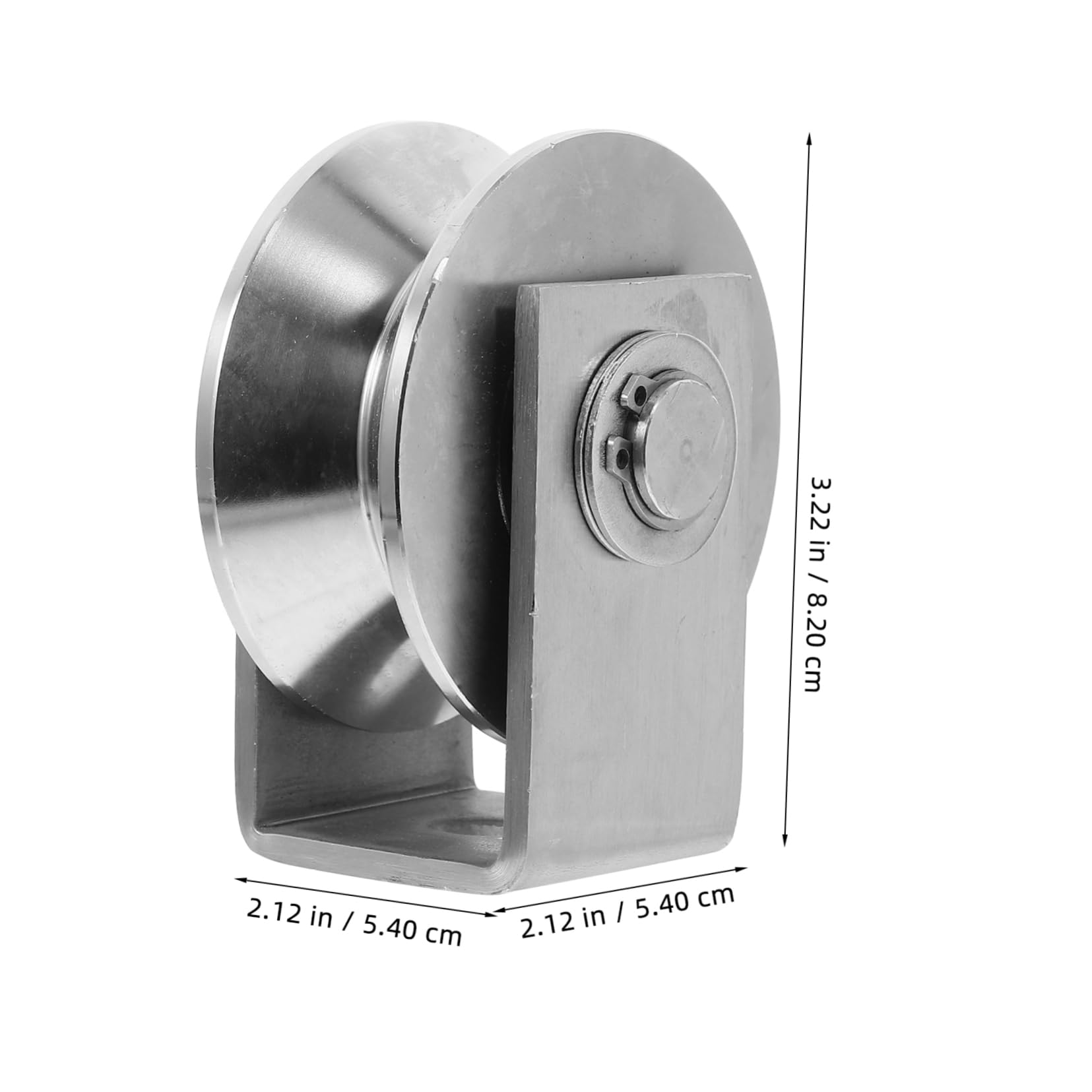 SOLUSTRE Stainless Steel Pulley Heavy Duty Cable Pulley Wheel Gate Rollers Ceiling Mount