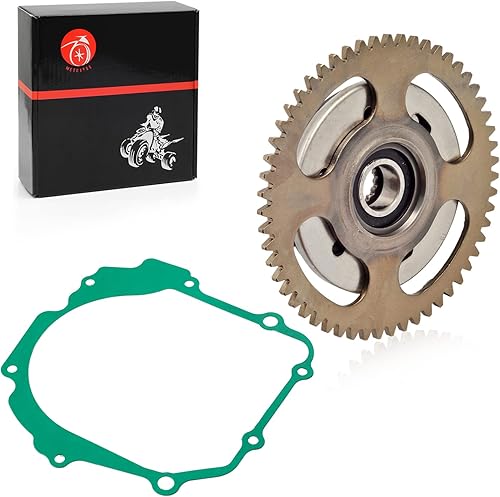 Miniatura 4 de Junta de engranaje de embrague de arranque compatible con Yamaha Breeze 125 YFA1 Grizzly 125 YFM125G 1989-2013 4KL-15570-00-00 50M-15524-00-00