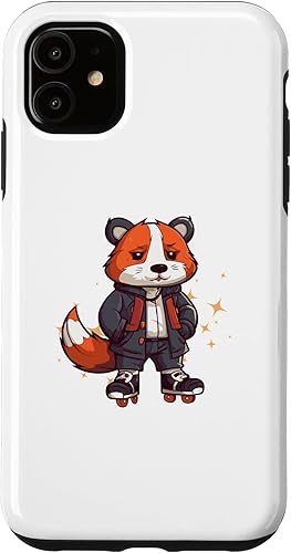 Miniatura 10 de iPhone 12 mini Cool Hamster Rodent Roller Skating Guinea Pigs Case