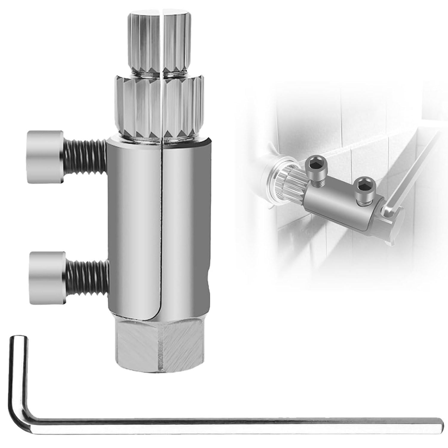 Extractor de Roscas para Tuberías Rotas, Extractor de Roscas de Válvulas Rotas, Herramienta para Extraer Grifos, Extractor de Tuberías Rotas para Tuberías de Agua Dañadas de 1/2"/ 3/4"/ 1"