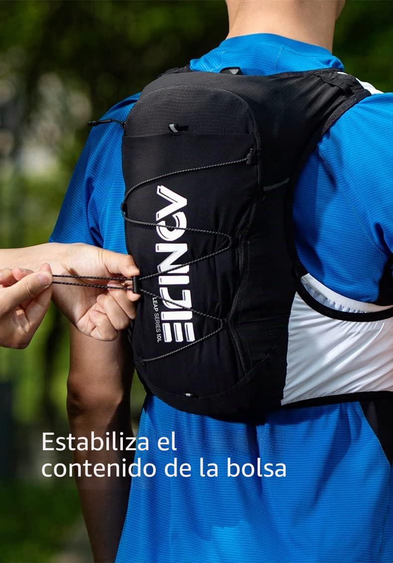 Mochila deportiva de 10 L para correr, senderismo, chaleco de hidratación para ciclismo, escalada, al aire libre AONIJIE