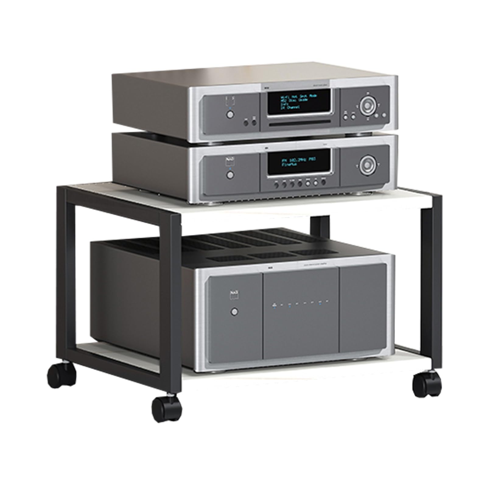 Meuble pour Enceintes HiFi - Support à roulettes et équipements modernes