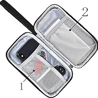 Vista 4 de Bolsa de Accesorios Electrónicos / Estuche Organizador Electrónico, Bolsa de Almacenamiento de Accesorios Electrónicos Pequeños Duradera para Varios