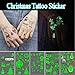 Produktbild BLOUR Weihnachten Tattoo für Kinder Glowing Dark Taty wasserdichte Fake Tatoo Luminous Tattoo Aufkleber Body Art Cartoon Tatto