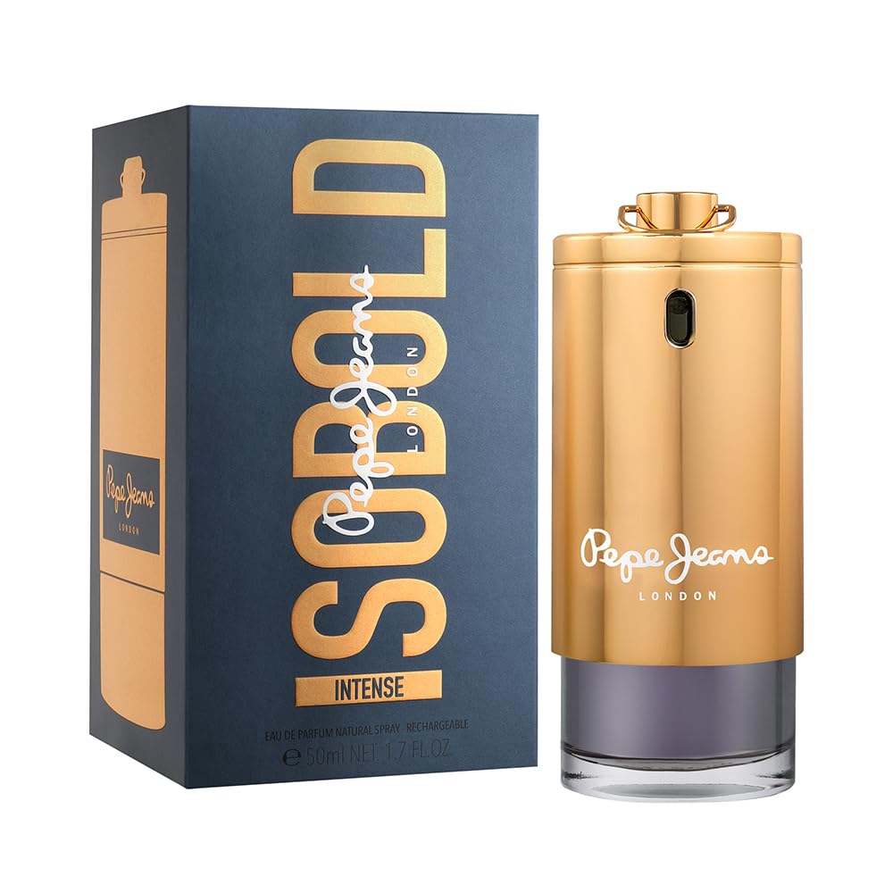 Pepe Jeans SoBold Intense For Him męska woda perfumowana 50 ml, korzenny bursztynowy zapach, prezent dla mężczyzn | Woda perfumowana, bursztynowy i pikantny zapach, perfumy dla mężczyzn