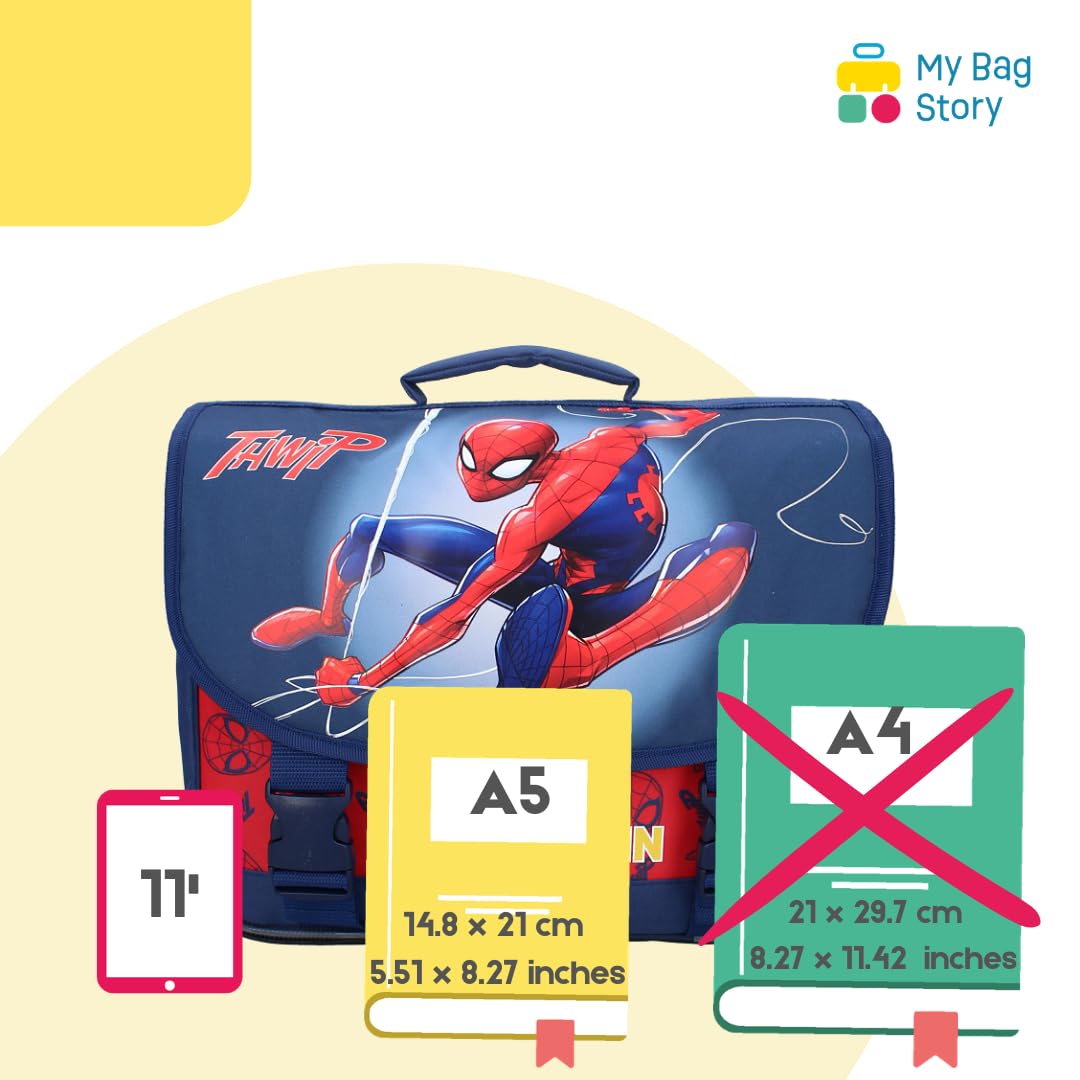mybagstory - Cartable Spider-Man Garçon 33x38x12 cm
