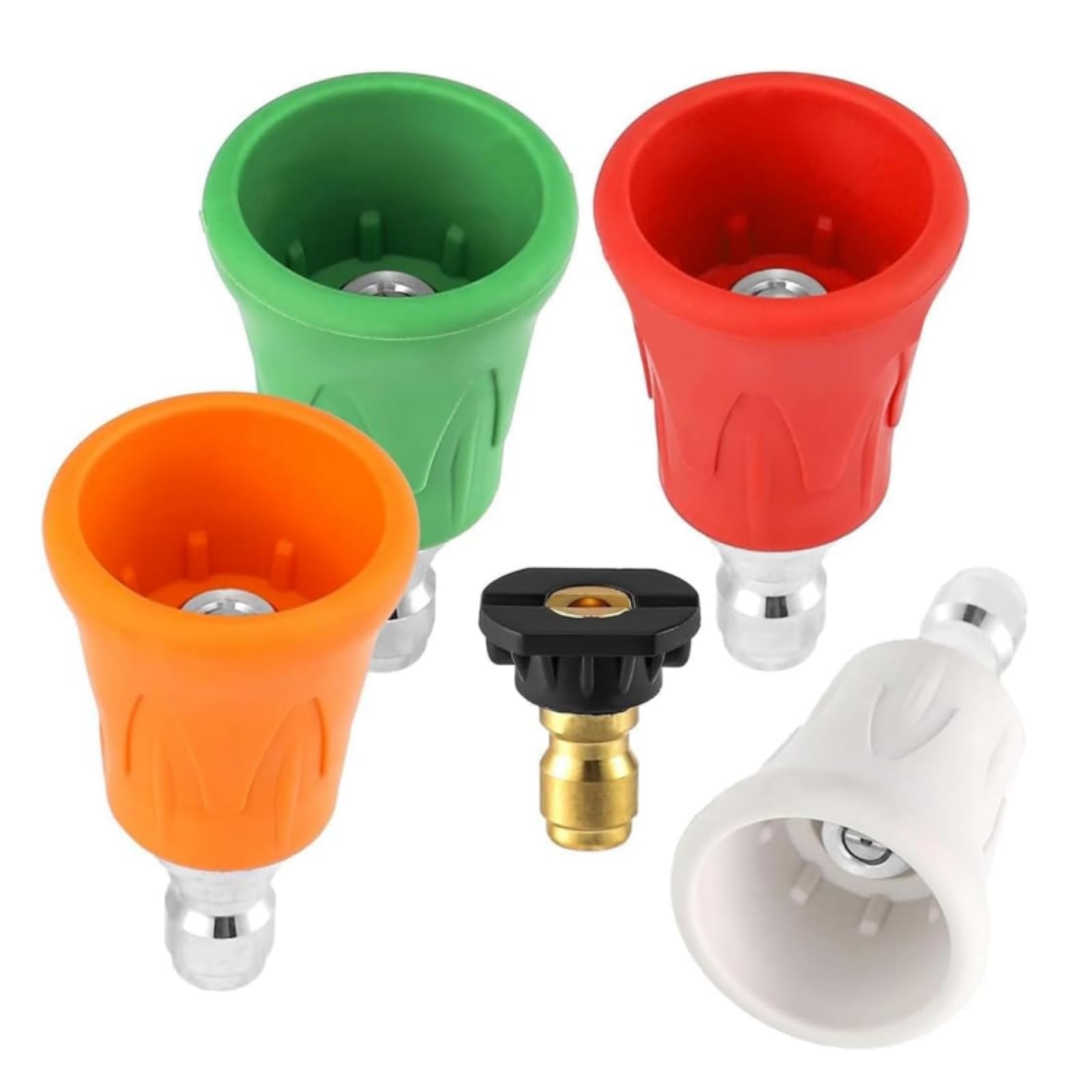 Boquillas para hidrolimpiadora de acero inoxidable de 0 a 40 grados con boquilla de jabón