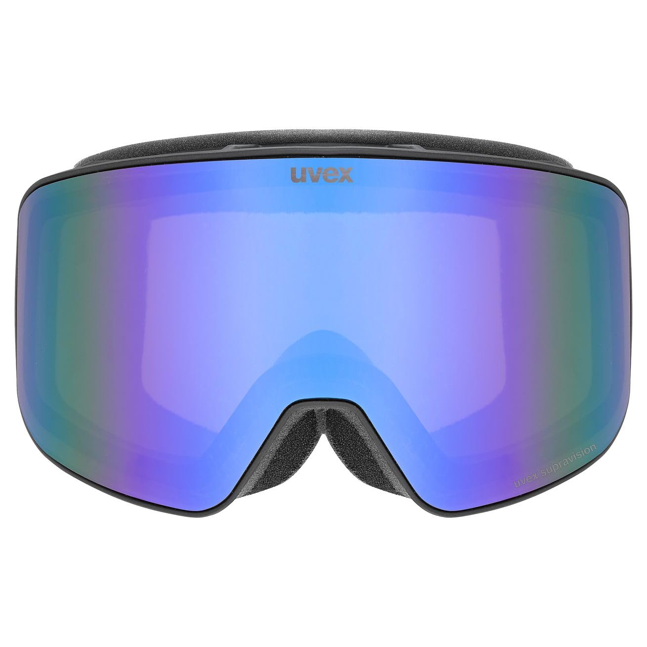 uvex topic FM sphere - skibril voor dames en heren - condensvrij - vervormings- & condensvrij - white matt/orange-blue - one size