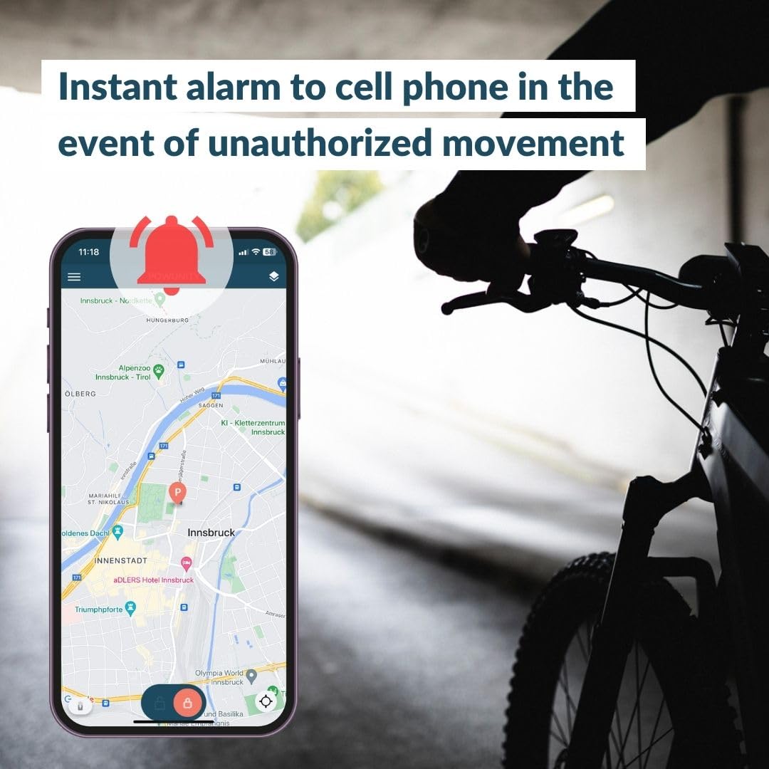 Localizzatore GPS per biciclette elettriche, compatibile con Yamaha Serie 1, trasmissione GPS senza lacune in Europa, antifurto, monitoraggio in tempo reale con app per cellulare, SIM e batteria
