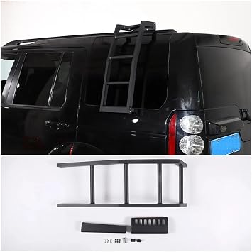 Compatible for Land Rover Discovery 3/4 LR3 LR4 2004-2016 Aluminum Car Rear Door Climbing Ladder Roof Climbing Ladder Car AccessoriesStyle C Left