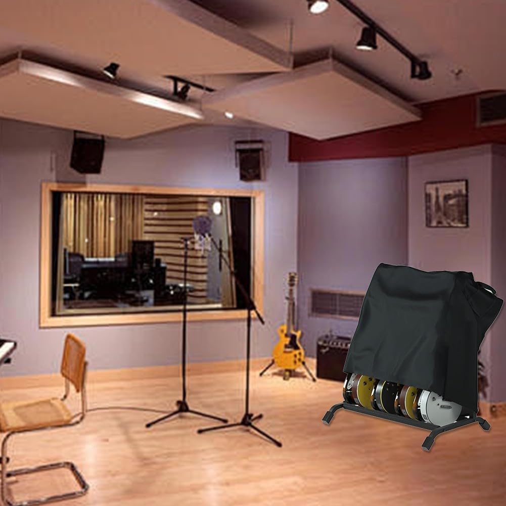 Feegow Multifunktionale Gitarrenständer-Abdeckung, Multi-Gitarrenständer-Staubschutz, E-Gitarrenständer-Schutzabdeckung, für Feuchtigkeitsregulierung Gitarrenständer bis 110 x 120 x 49 cm Größe