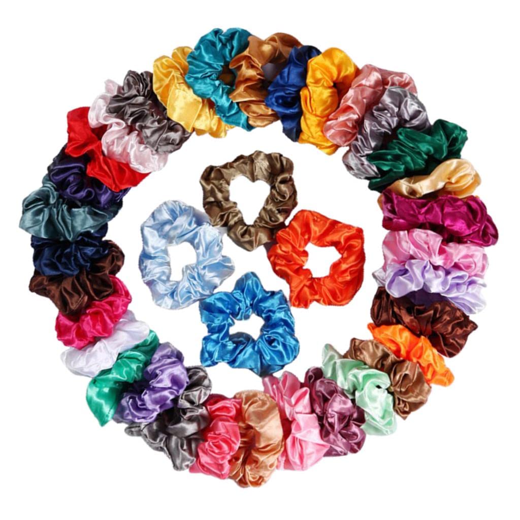 100 elastici per capelli assortiti in tinta unita