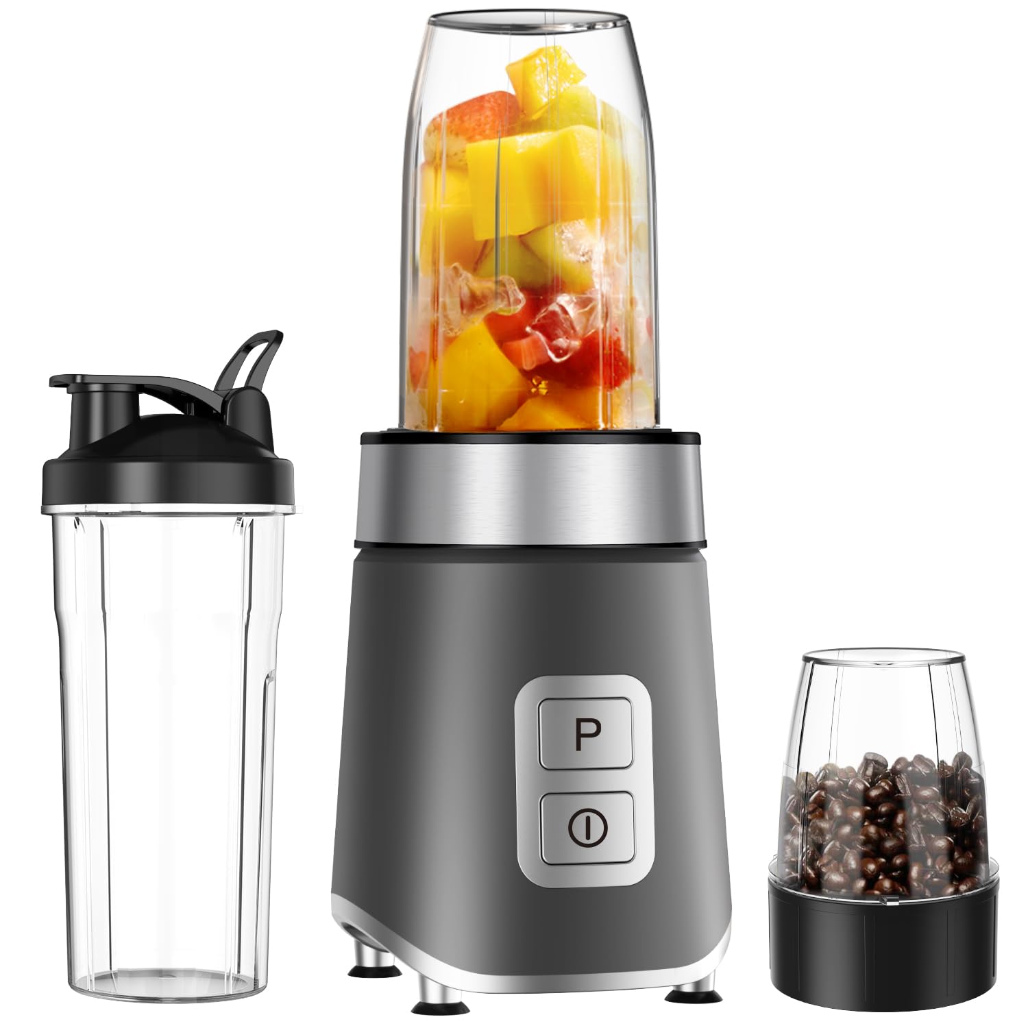 Amazon | Angashion ジューサー ミキサー 氷も砕ける スムージー