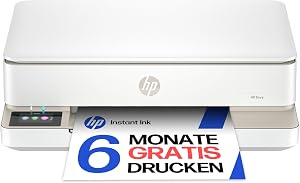 HP Envy 6120e, Multifunktionsdrucker, 6 Monate gratis drucken Instant Ink inklusive, Drucken, Kopieren, Scannen, Mobiler Faxversand, Wi-Fi, Beidseitiger Druck