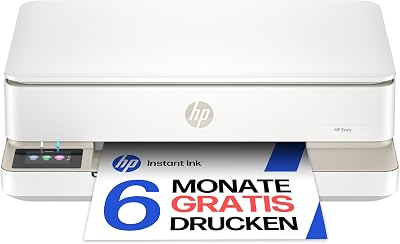 HP Envy 6120e, Multifunktionsdrucker, 6 Monate gratis drucken Instant Ink inklusive, Drucken, Kopieren, Scannen, Mobiler Faxversand, Wi-Fi, Beidseitiger Druck