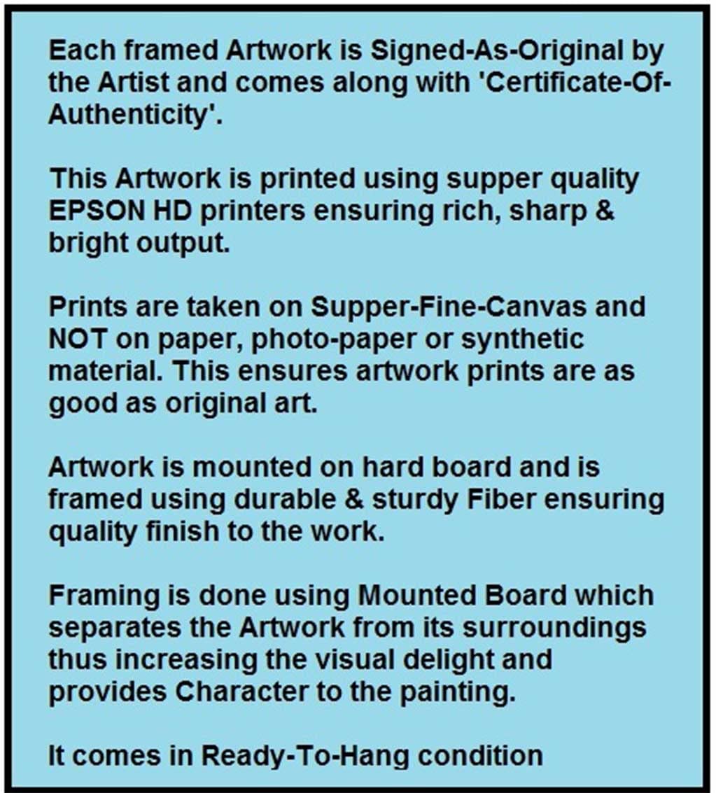 SHSWorks Digital Reprint | Abstract - 11 | Framed Wall Art Canvas Painting | Signed by Artist | Copyright Protected Artwork | Multicolor (Black Framed 19x27 (Inch)) 4