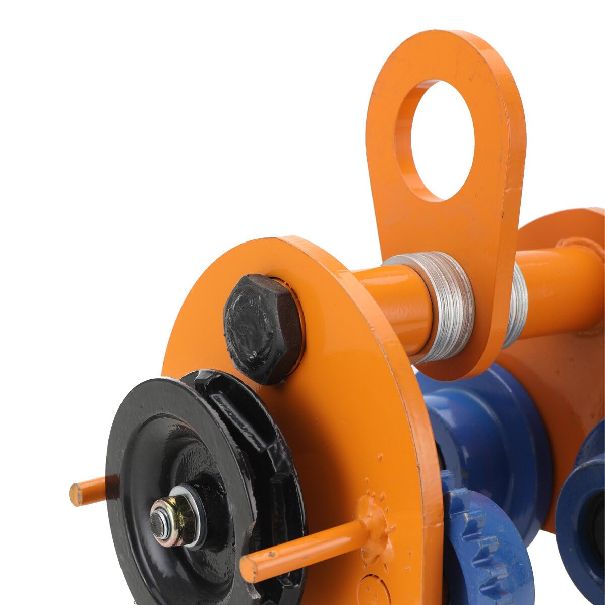 Carrello Porta Paranco Manuale 2T, Scorrevole per Carichi Pesanti con Sollevamento Industriale 3M Catena