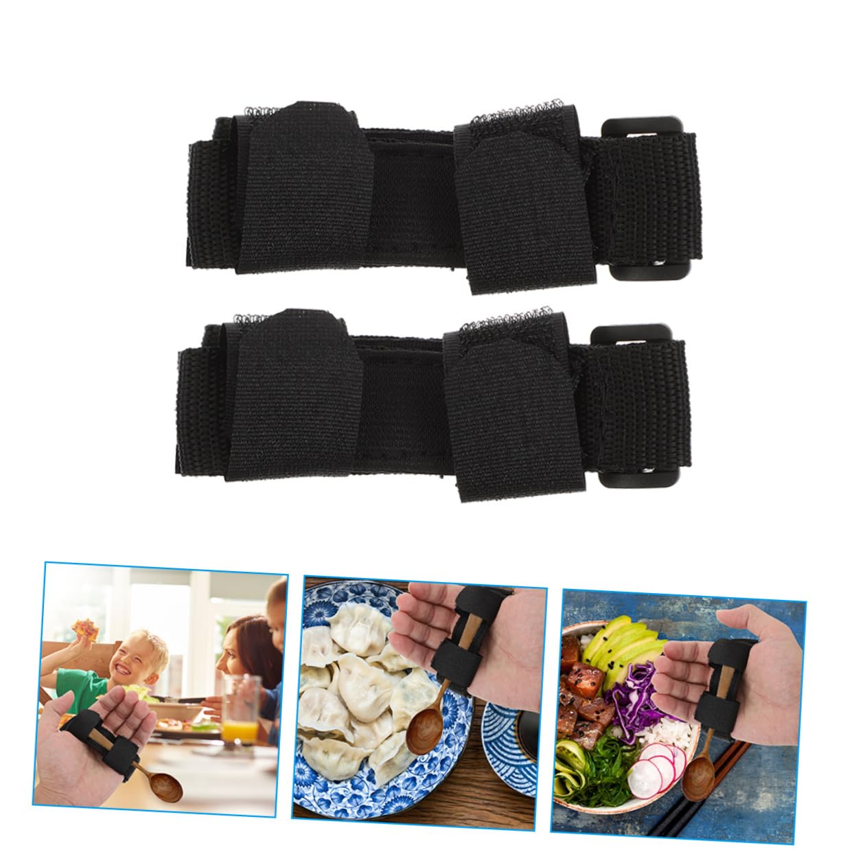 Anneome 6piezas Para Utensilios Para Ancianos y Discapacidad De Soporte Adaptable Para Cubiertos y Cepillos De Dientes