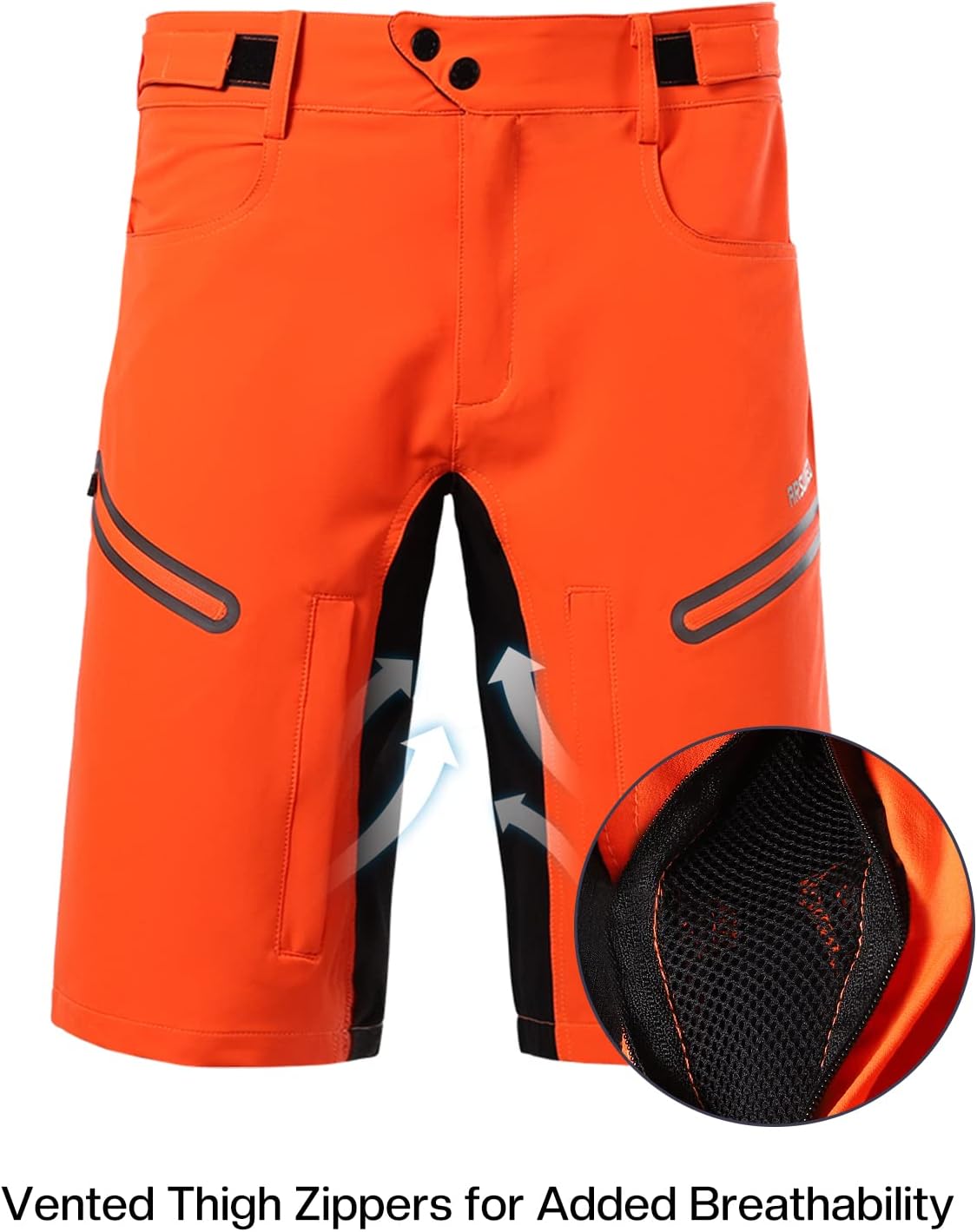 ARSUXEO Mens Bike Shorts,Cycling Shorts,Mountain Bike Shorts Loose Fit with Moisture-Wicking Waistband