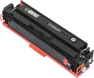 Cartucho de Toner para Impressora a Laser Colorido, Cartucho de Toner para Impressora a Laser de Cores Vivas, Fixação Estável, Forte Adsorção para Escritório (para CF400A 1500 Páginas Preto 35g)