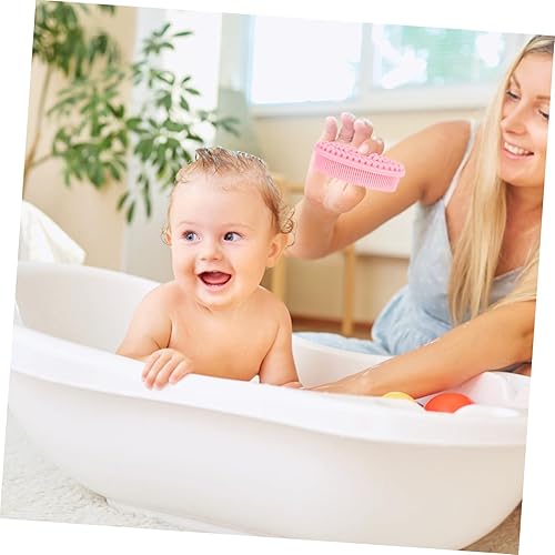 Miniatura 6 de Cepillo suave para masaje corporal y cuero cabelludo para limpieza de la piel, diseño ergonómico para autolimpieza, desarrollo sensorial, material