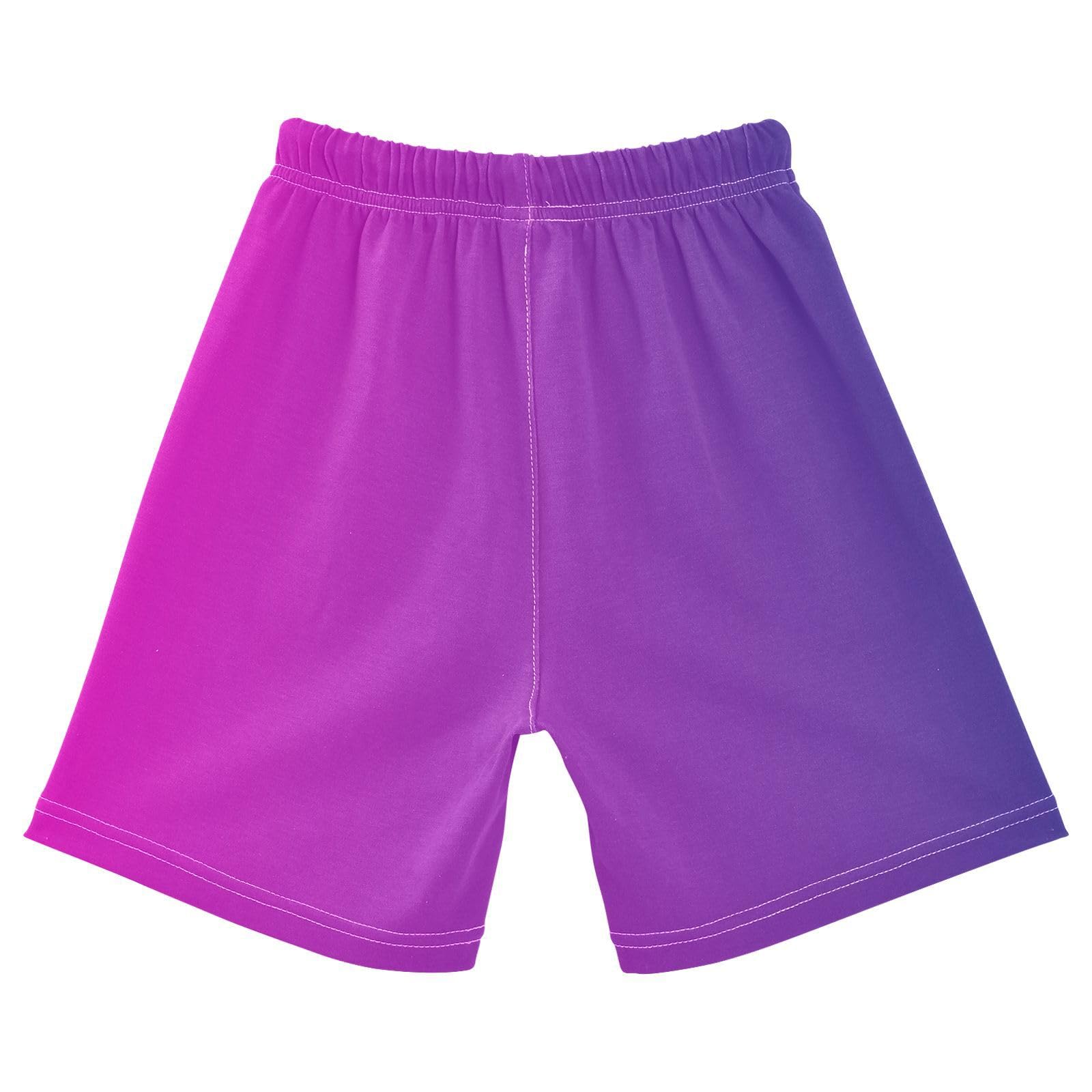 J JOYSAY Purple Rose Gradient Toddler Baby Boy Shorts Running Athletic Shorts with Drawstring Elastic Waist Kids Summer Casual Fashion Shorts for 5T Baby Kids