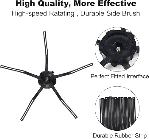 Miniatura 3 de Tyfrozn Kit de accesorios de aspiradora de repuesto para Roborock S7 S7+ Roborock S7 MaxV, S7 MaxV Plus, T7 Plus T7S Plus reutilizable para piso