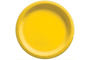 Yellow Sunshine Paper Plates - 6.75 Inches