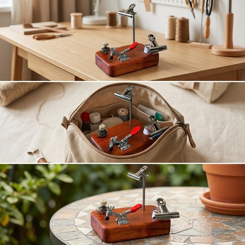 Métier à Tisser en Bois Résistant pour Fabrication Bracelets Tressés et NSE avec Maintien Ferme s Matériaux pour Cours d'art et Projets Personnels à Domicile.
