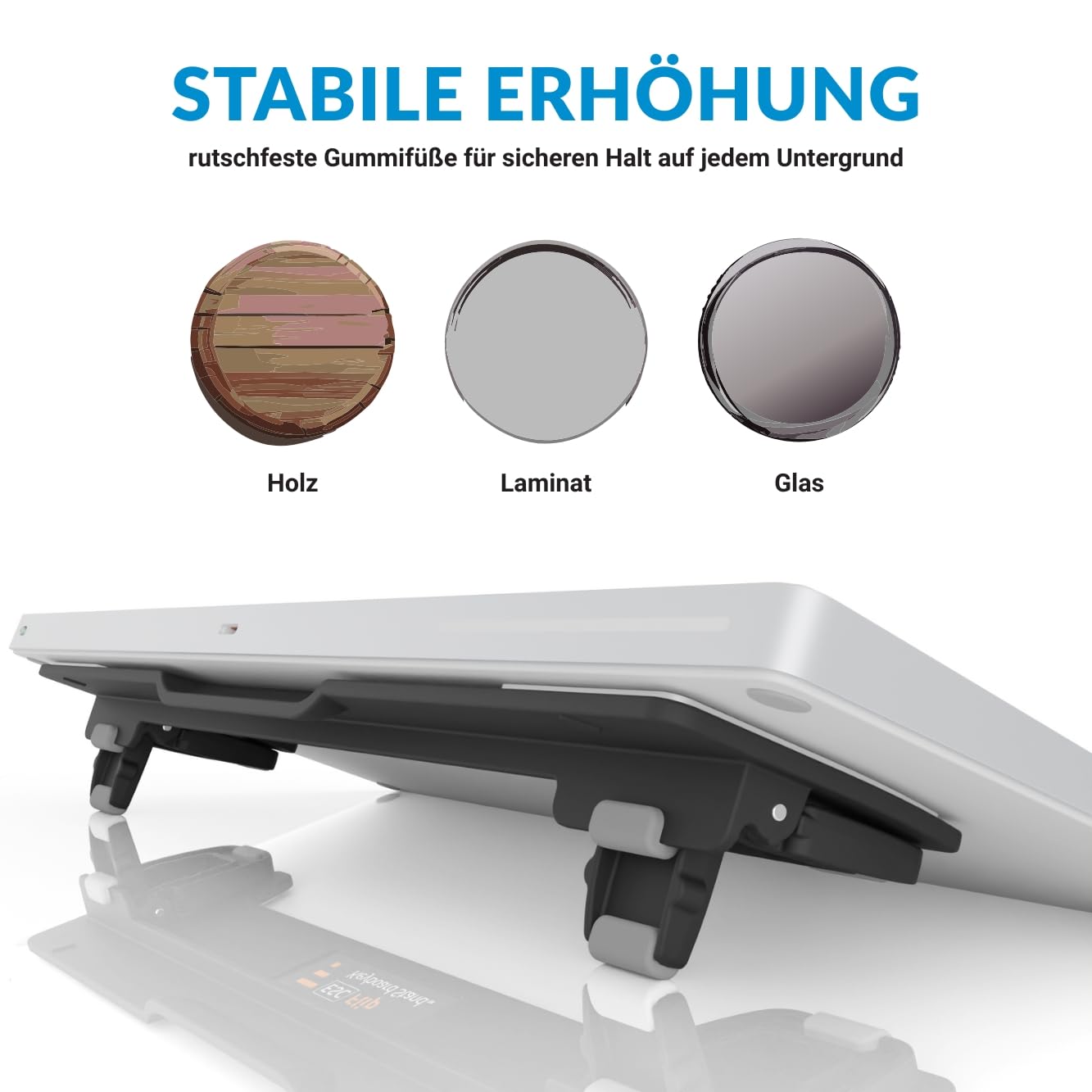 ESC FLIP Computertastaturständer, Tastatur Erhöhung Keyboard-Ständer, Ergonomische Tastaturerhöhung für Computerspiele w. 3 einstellbare Höhen (Tastatur Nicht im Lieferumfang enthalten)