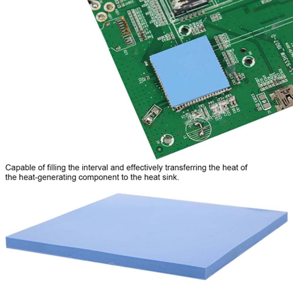 Bewinner CPU Thermal Pad, 100mm X 100mm X 3mm CPU Chip