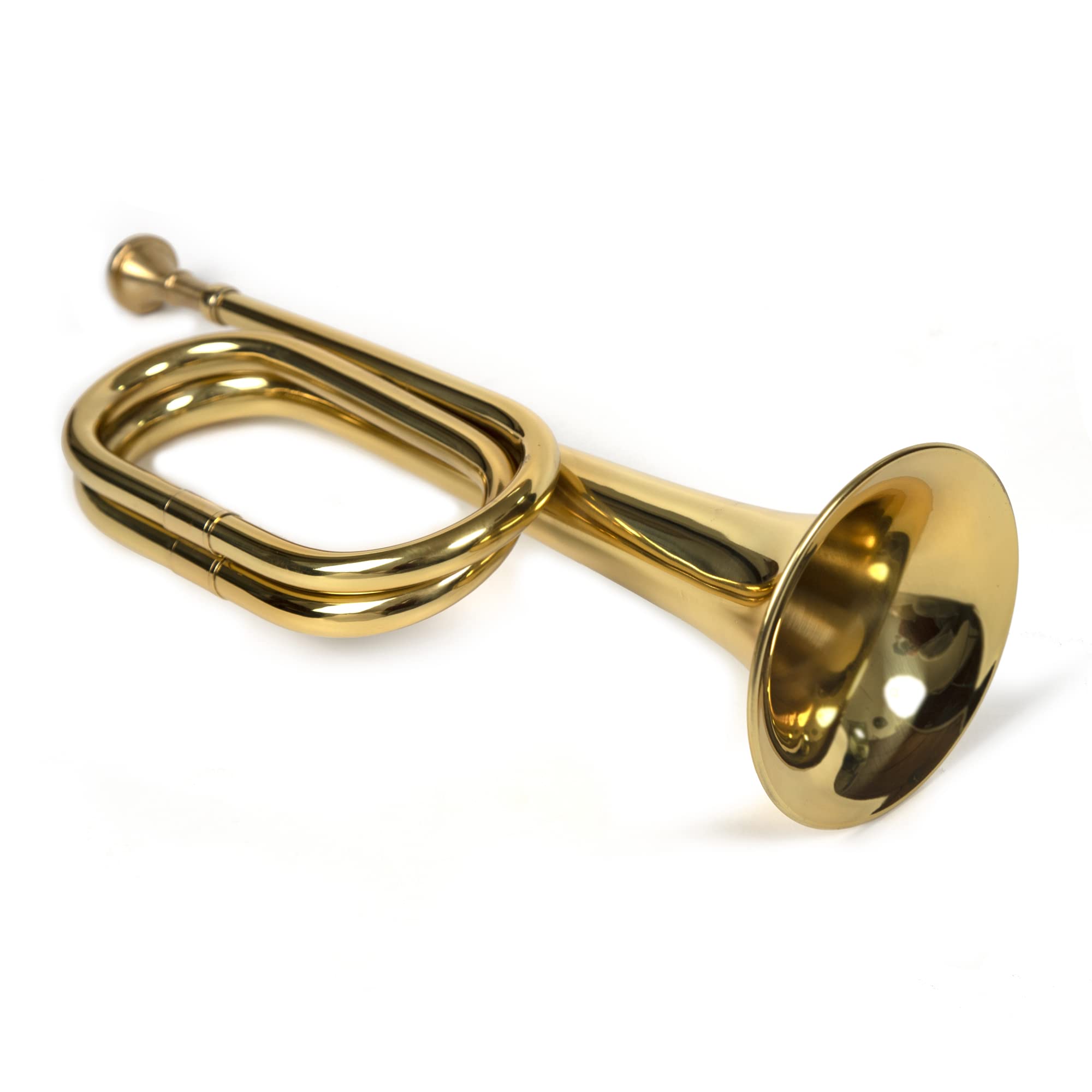 Messing Militär Trompete Kavallerie Signalhorn Orchester Goldfarbe (goldene Farbe - Version 3)
