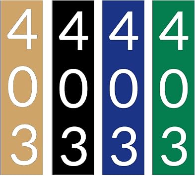 Custom Address Sign for House,Aluminum House Number Plaque Horizontal Address Sign Personalized Reflective House Numbers for Mailbox,Suitable for Mailbox, Driveway, Outdoor