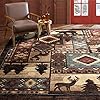 Home Dynamix Buffalo Bear Rustic Area Rug BrownRed 710×105 Rectangular