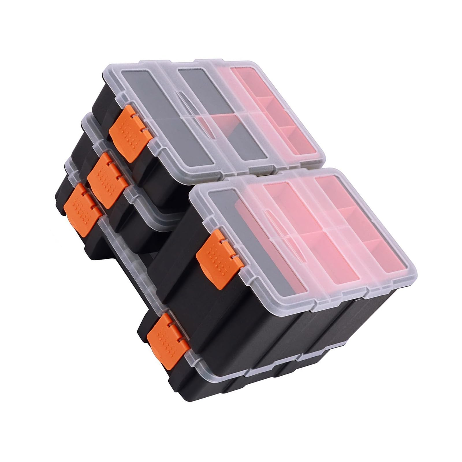Duty Tool Organizers Box with Adjustable Compartments and Ergonomic Handle for Professional Workshop Use Shock Resistant Toolboxes