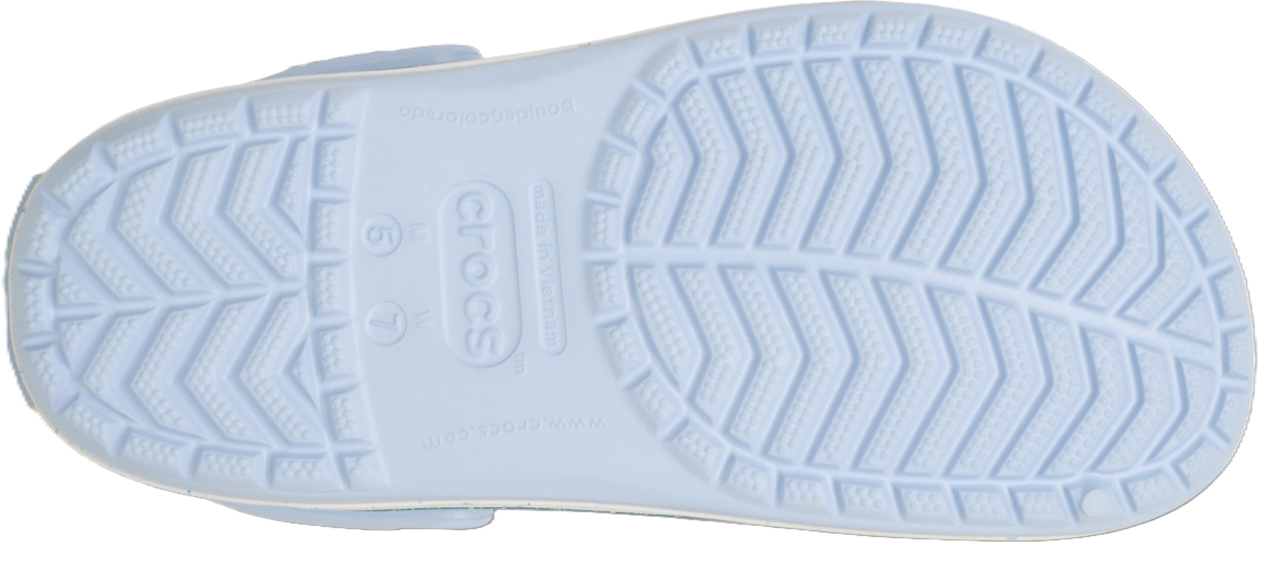 Crocs Zuecos Crocband unisex para adultos, Azul moteado escarcha, 10 Women/8 Men