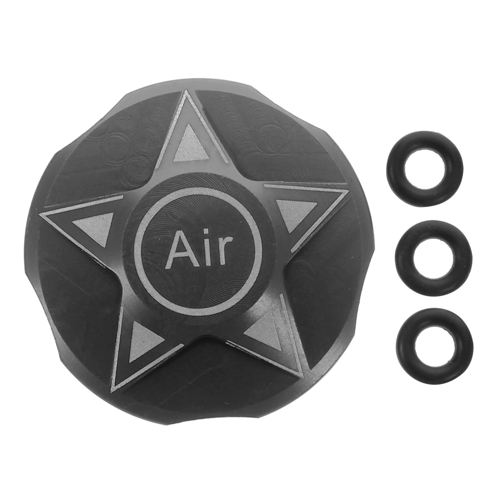 GALPADA Bicycle Valve Cover Cycling Fork Protectors Bike Front Fork Cap Replaceable Mountain Bike Fork Air Chamber Cover Mountain Fork Cap Lid Bike Covers Bike Air Cap Black Aluminum Alloy