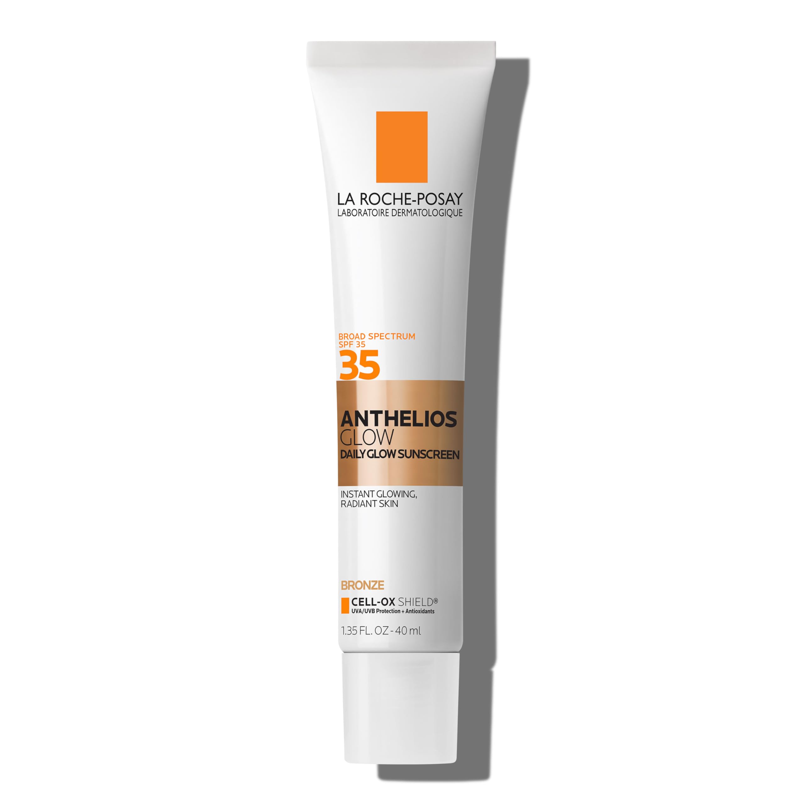 La Roche-Posay Anthelios UV Glow Glowy Finish Primer Broad Spectrum SPF 35 Tinted Sunscreen 24hr Hydration Helps Strengthen