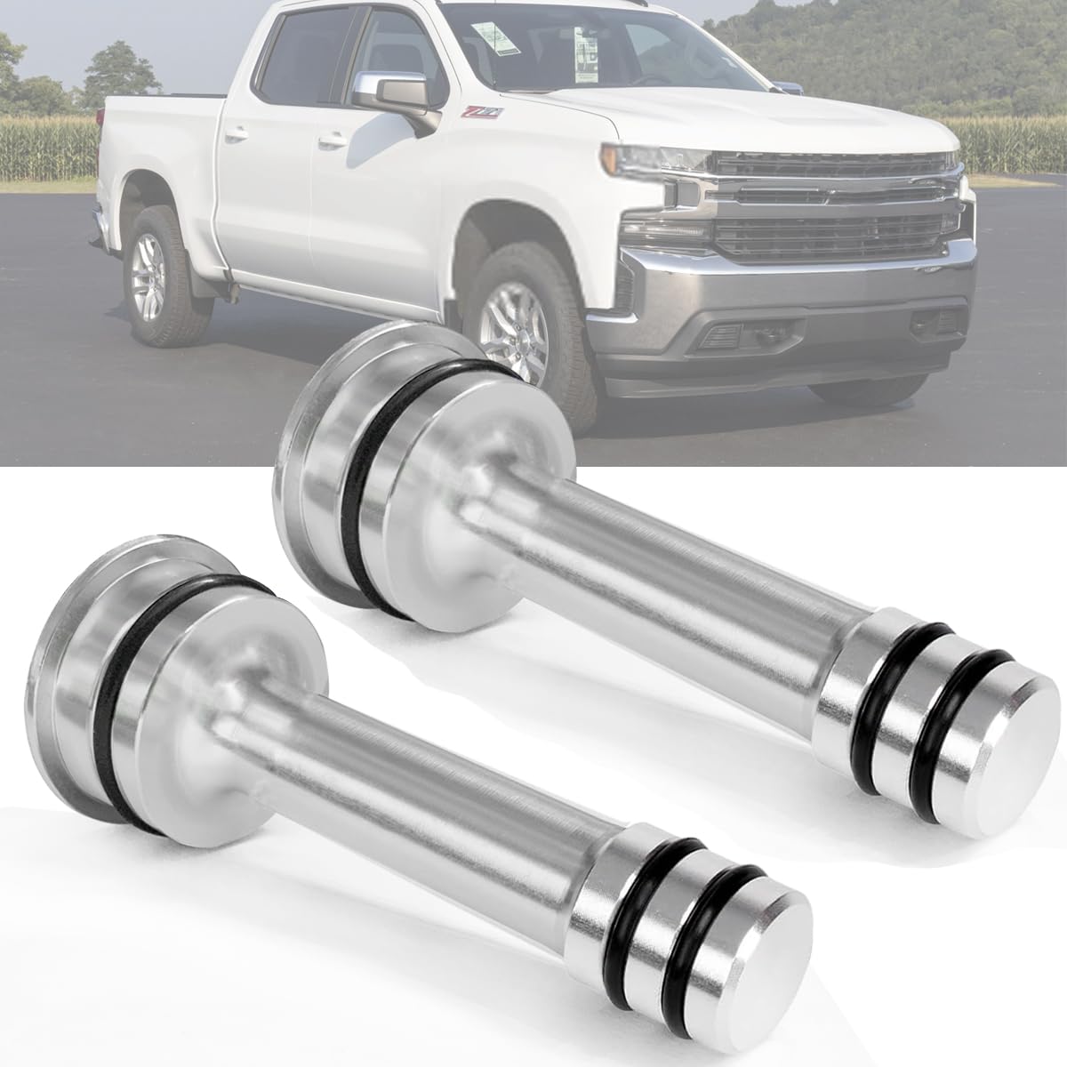 2Pack 6L80 Thermostat Bypass Kit, Transmission Cooler Barbell for 6L80 / 90 and 8L90 Superior Solutions Transmission Bypass, CNC Machined Parts with