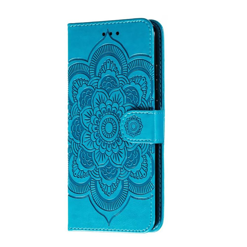 shingtomua for Google Pixel 6 Case Wallet with Card Holder Kickstand Magnetic Soft Leather Flip Fold Case for Google Pixel 6 Cover (Blue)