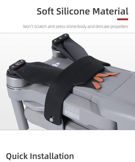 Foto 8 de 8 de MotuTech - Soporte para helicóptero para DJI Air 2S / Mavic Air 2 Drone Protección Chasis Transporte (negro)