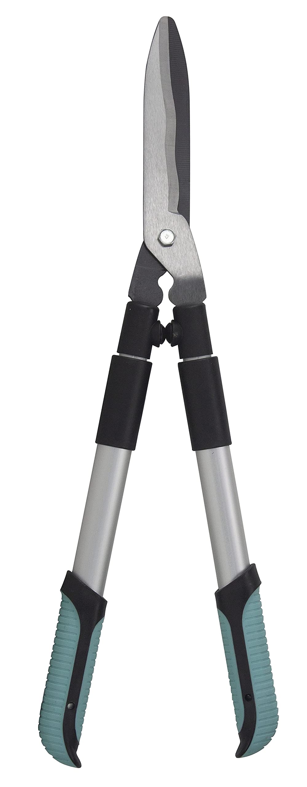 Cisaille à haie lame ondulée - Suan - Manche télescopique - Dimensions : 62-80 x 19-25 x 3 cm