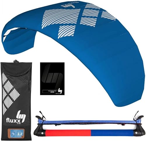 Miniatura 2 de HQ4 Fluxx 2.2 R2F Entrenador Kite Kiteboarding Power Surf Kitesurf Beach Principiante, Azul